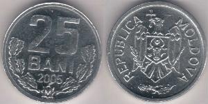 25 Ban Moldavia (1991 - ) Alluminio 