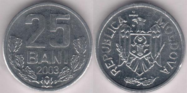 25 Ban Moldawien (1991 - ) Aluminium 