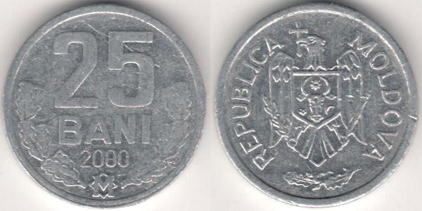 25 Ban Moldova (1991 - ) Aluminium 
