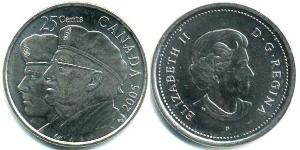 25 Cent Canada Acciaio 