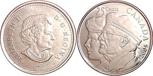 25 Cent Canada Acciaio 