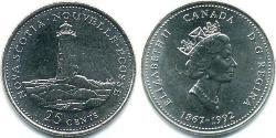 25 Cent Canadá Acero 