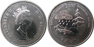 25 Cent Canada Acier Elizabeth II (1926-2022)