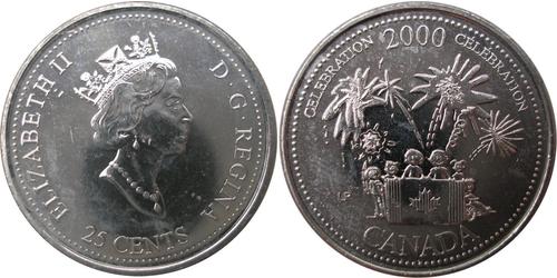 25 Cent Canada Acier Elizabeth II (1926-2022)