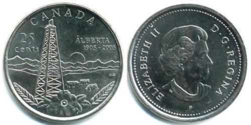 25 Cent Canada Acier 