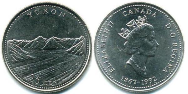 25 Cent Canada Acier 