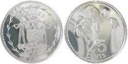 25 Cent Belize (1981 - ) Argent 