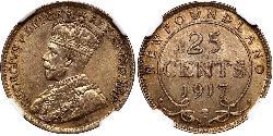 25 Cent Canada Argent George V (1865-1936)