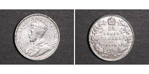 25 Cent Canada Argent George V (1865-1936)