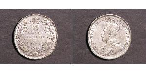 25 Cent Canada Argent George V (1865-1936)