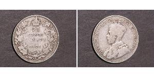 25 Cent Canada Argent George V (1865-1936)