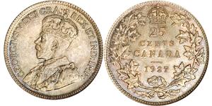 25 Cent Canada Argent George V (1865-1936)