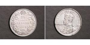 25 Cent Canada Argent George V (1865-1936)