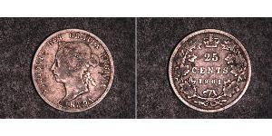25 Cent Canada Argent Victoria (1819 - 1901)