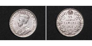 25 Cent Canada Argent George V (1865-1936)