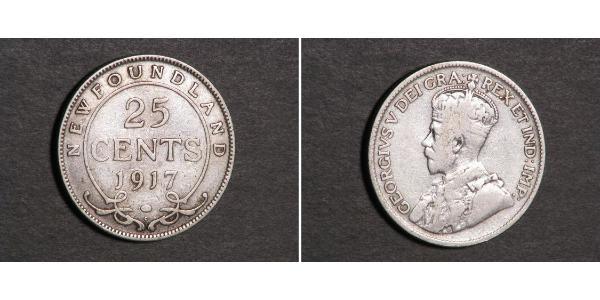 25 Cent Canada Argent George V (1865-1936)