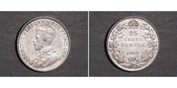 25 Cent Canada Argent George V (1865-1936)
