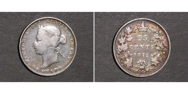 25 Cent Canada Argent Victoria (1819 - 1901)