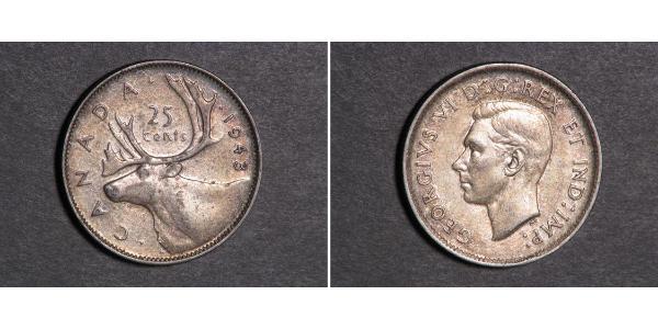 25 Cent Canada Argent George V (1865-1936)
