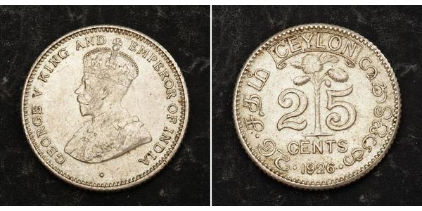 25 Cent Sri Lanka Argent 