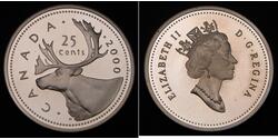 25 Cent Canada Argento 