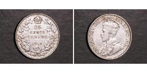 25 Cent Canada Argento Giorgio V (1865-1936)