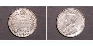 25 Cent Canada Argento Giorgio V (1865-1936)