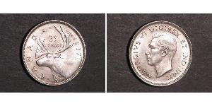 25 Cent Canada Argento Giorgio V (1865-1936)