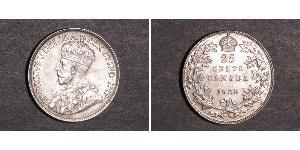 25 Cent Canada Argento Giorgio V (1865-1936)