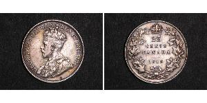 25 Cent Canada Argento Giorgio V (1865-1936)