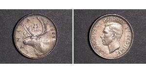 25 Cent Canada Argento Giorgio V (1865-1936)