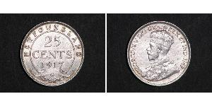 25 Cent Canada Argento Giorgio V (1865-1936)