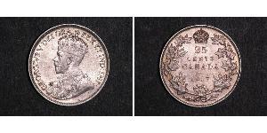 25 Cent Canada Argento Giorgio V (1865-1936)