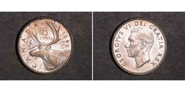 25 Cent Canada Argento Giorgio V (1865-1936)