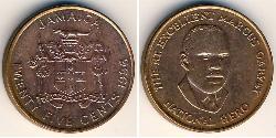 25 Cent Jamaica (1962 - ) Bronce 