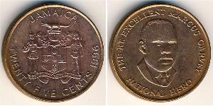 25 Cent Jamaica (1962 - ) Bronze 