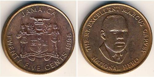 25 Cent Jamaica (1962 - ) Bronze 