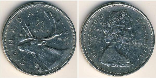 25 Cent Canada Copper/Nickel Elizabeth II (1926-2022)