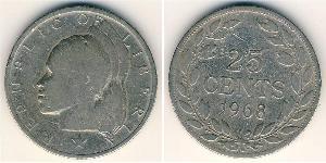 25 Cent Liberia Copper/Nickel 