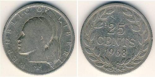 25 Cent Liberia Copper/Nickel 