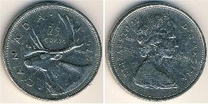 25 Cent Canada Cuivre/Nickel Elizabeth II (1926-2022)