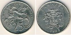 25 Cent Jamayica (1962 - ) Cuivre/Nickel 