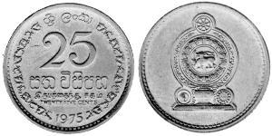25 Cent Sri Lanka Cuivre/Nickel 