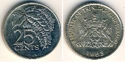 25 Cent Trinité-et-Tobago Cuivre/Nickel 