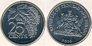 25 Cent Trinité-et-Tobago Cuivre/Nickel 