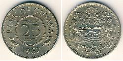 25 Cent Guyana Kupfer/Nickel 