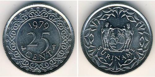 25 Cent Suriname Kupfer/Nickel 