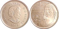 25 Cent Canada Nichel Elisabetta II (1926-2022)
