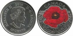 25 Cent Canada Nichel Elisabetta II (1926-2022)