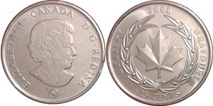 25 Cent Canada Nichel Elisabetta II (1926-2022)